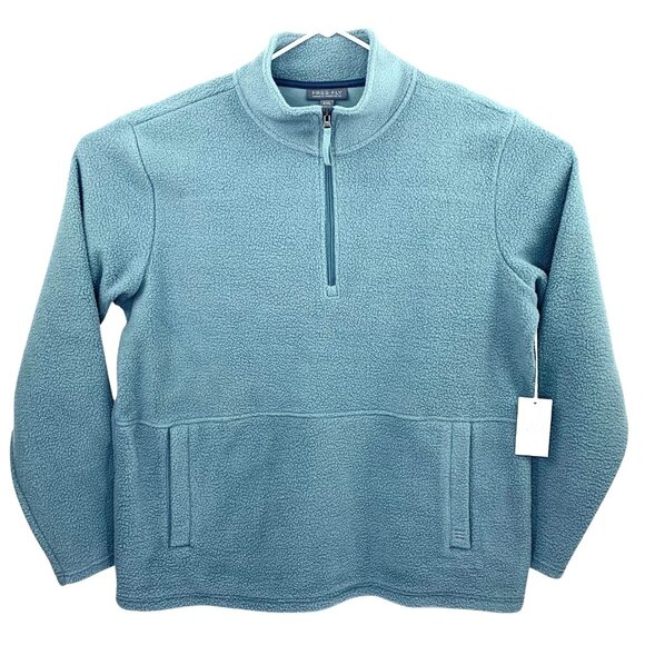Free Fly Bamboo Sherpa Fleece 1/4 Zip Pullover Mens Outdoors Blue 2XL NEW - Picture 1 of 7